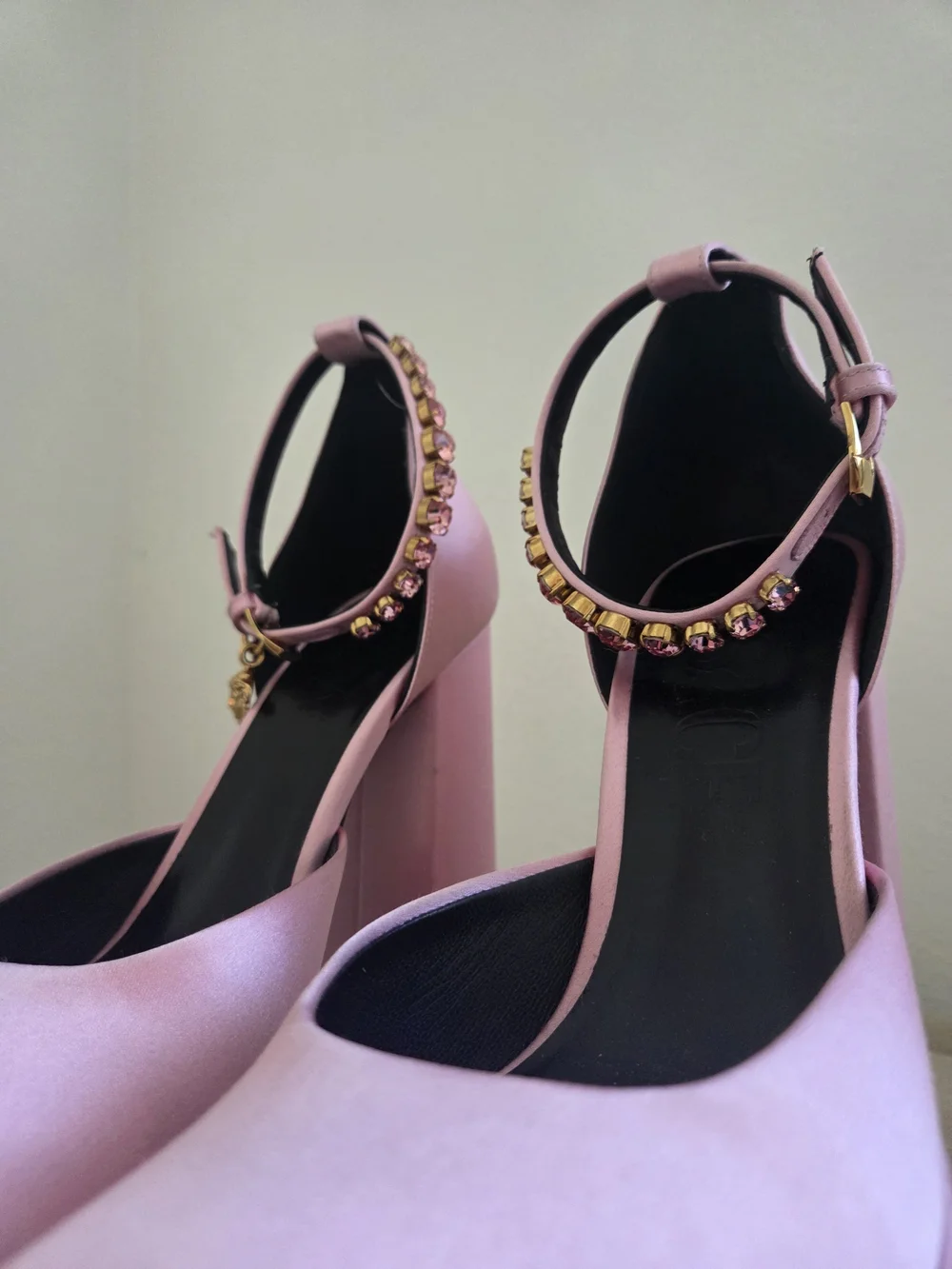 Versace Satin Platform Pumps
